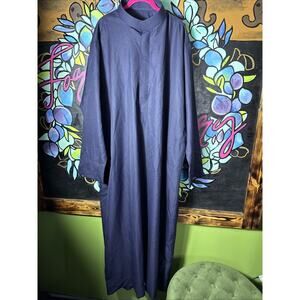 Men’s LS Robe Thobe, Navy, One Size OS